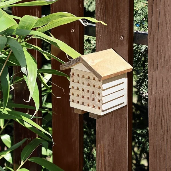 Wooden bee house