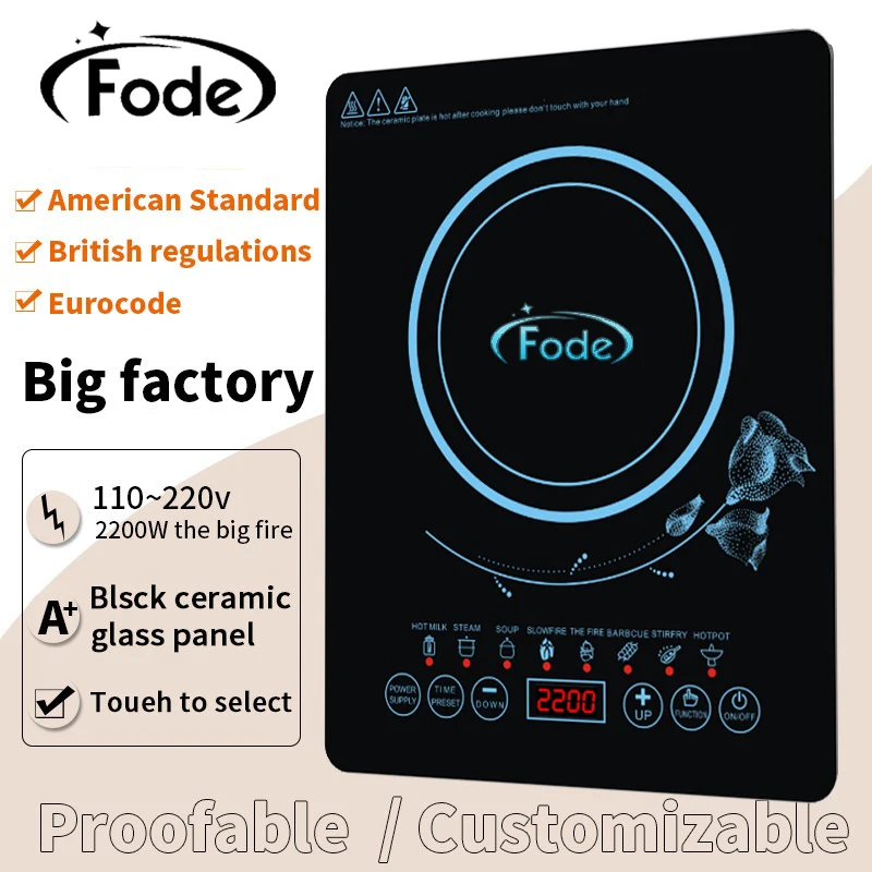 Discount 2200W Best, Quality And Low Price Durable Electric Cook Top Induction Heating Plate Induction Cooker
