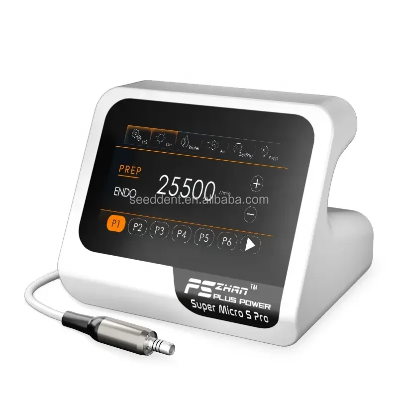 Super Micro S pro Dental electric motor + endo motor 2 in 1 Machine Brushless Internal Spray Fiber Optic