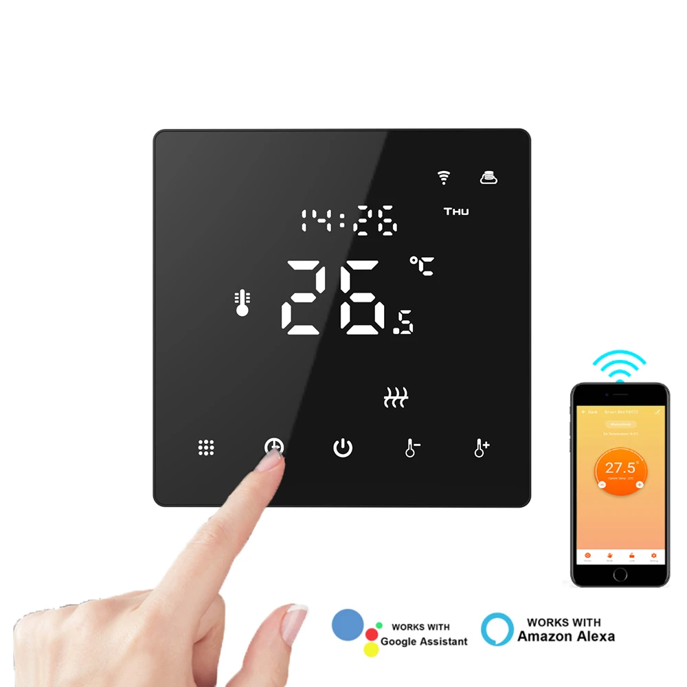 Smart Wifi Home WIFI Programmable  Led Floor Heating Control Gas Boiler PC New Design Boiler