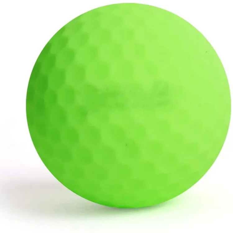 Wholesale Blank 2 Piece Matte Golf Balls Fluorescent Neon Golf Balls Colorful Surlyn Golf Balls