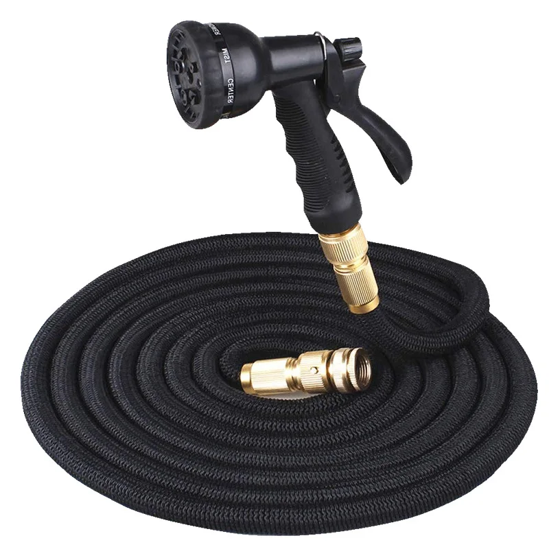Jinhe Various Lengths Garden Watering Expandable Hose Latex Inner Tube Magic Garden Hose With Nozzle