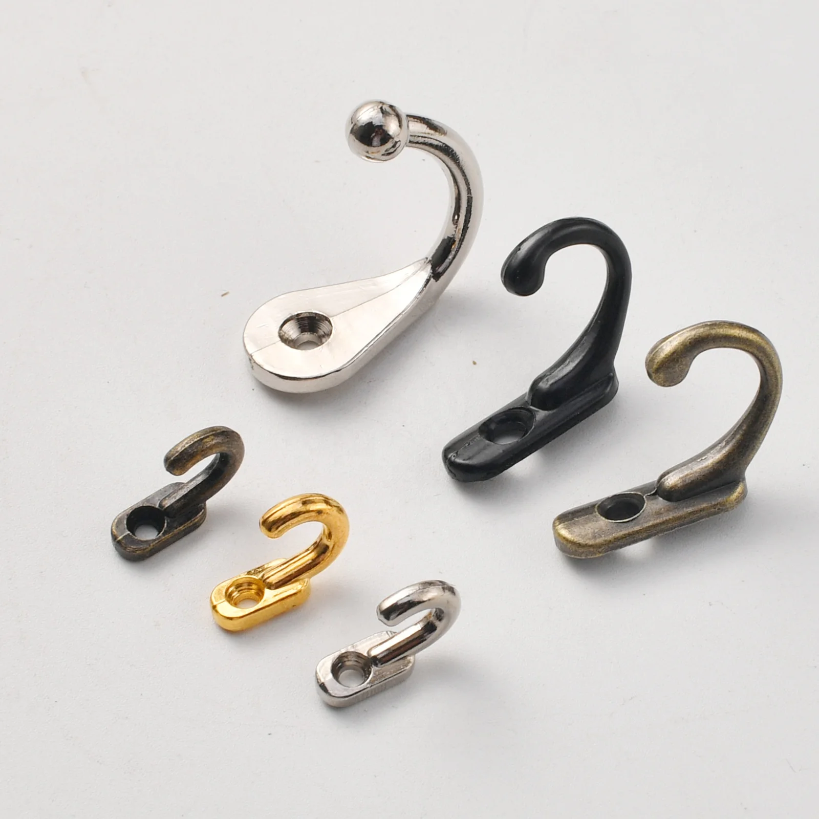 Modern Simple Metal Creative Small Single Hook Coat Hook For Kitchen Wall Hanging Behind The Door