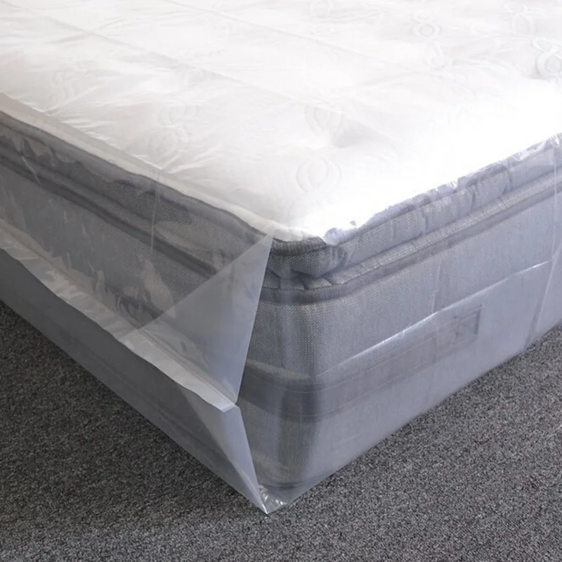 Packing Bag for Mattress Queen Moving Plastic Sample Carton Square Bottom Bag Heat Seal LDPE Storage Gravure Printing HDPE HS
