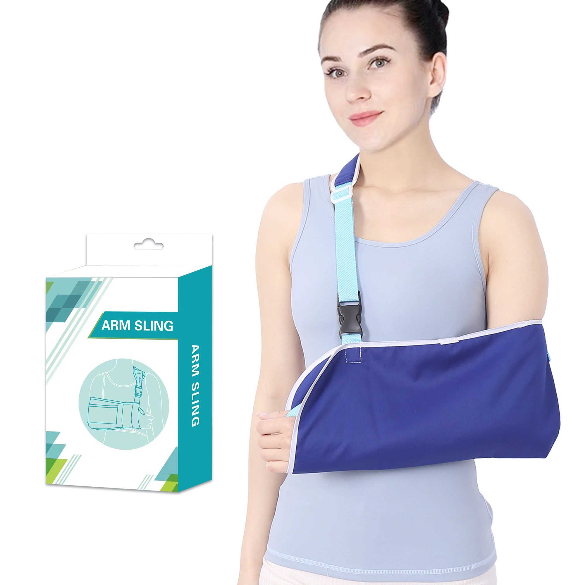 Immobilizer Fracture Orthopedic Adjustable Medical Breathable Elbow Forearm Broken Brace Shoulder Support Belt Arm Sling