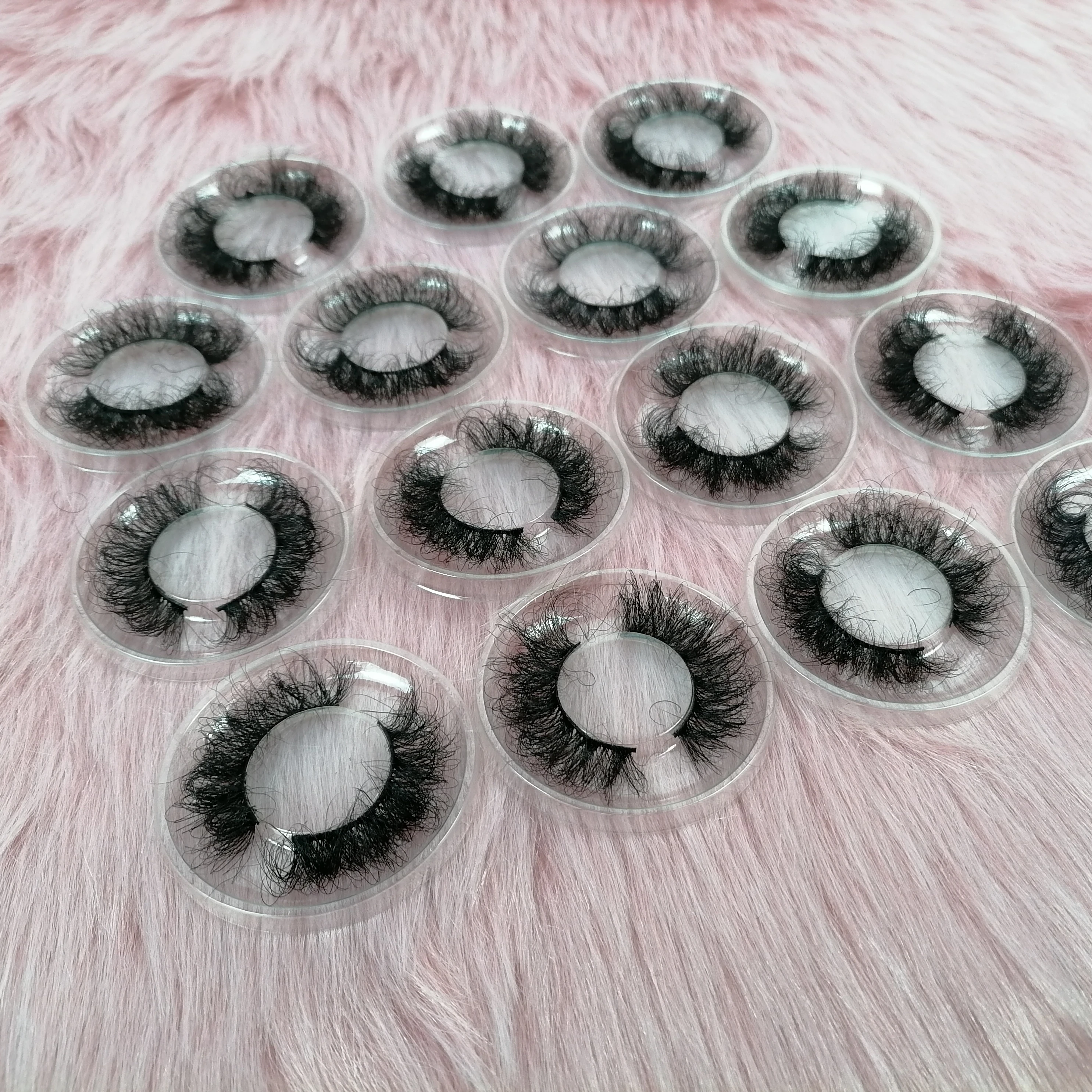 3d 5D Mink Eyelashes Eyelash Vendor Not Cruel Free 100% Real Mink Fur Fluffy 21mm 25mm 3D Multi Layered Natural OEM ODM Delicate