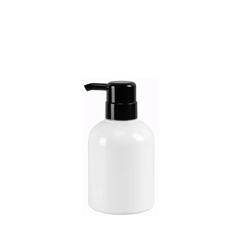 Large Capacity White Body Pump Shampoo Lotion Bottle 300ml 500ml Hand Wash Bottles with Replacement Lids Bottle Caps & Closures