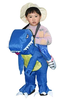 Factory Price T-rex Costume Inflatable Dinosaur Latex Body Inflation Suits Dragon Inflatable Dinosaur Costume For Kids