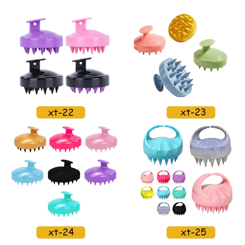 Hot Sale Hair Scalp Care Silicone Hair Scalp Exfoliator Massager Brush Hair Shampoo Brush