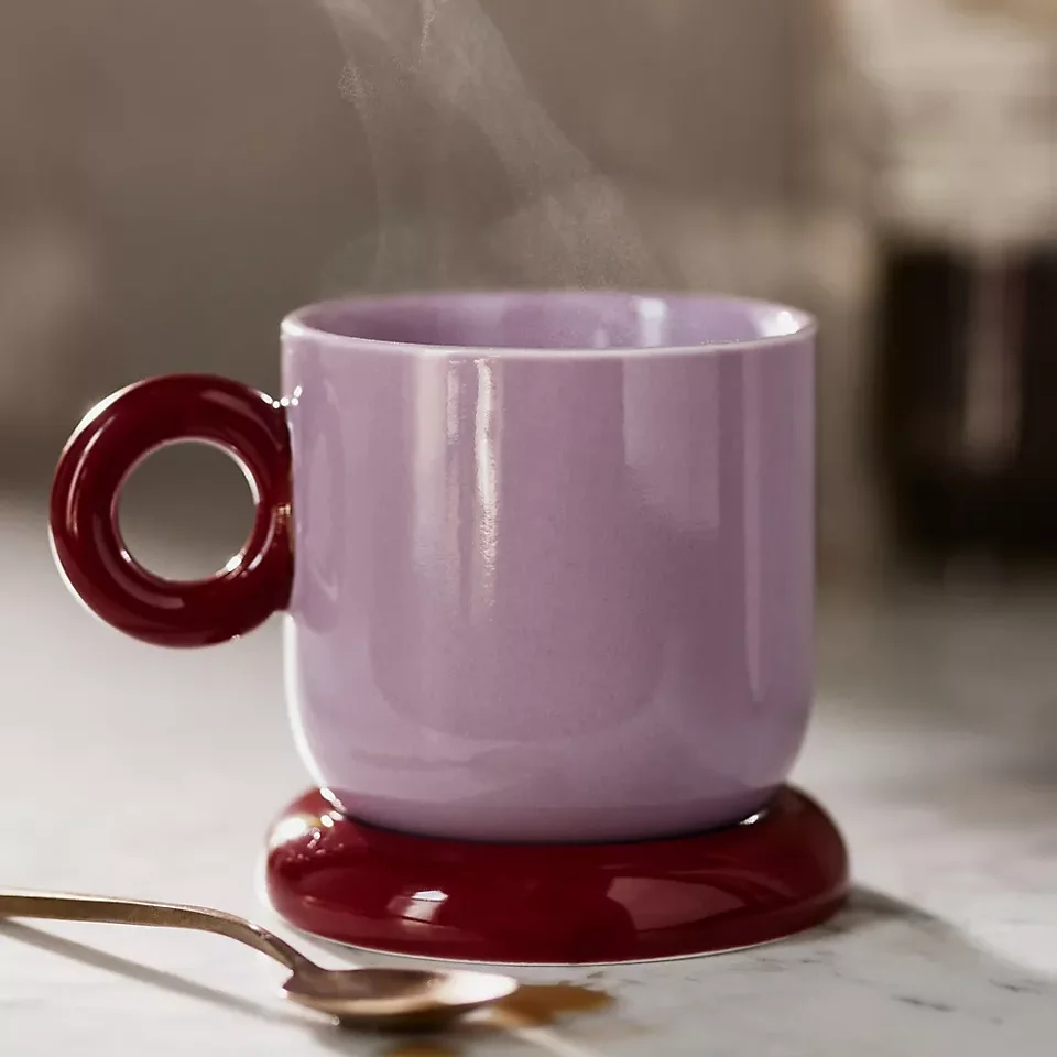 Personalized new item color glaze wholesale porcelain tea cups set modern nordic custom ceramic coffee mug for gift