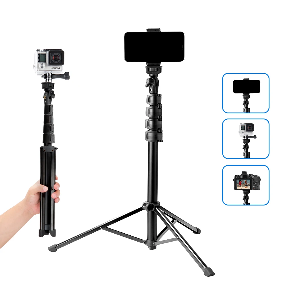 Легкий алюминиевый штатив-тренога Fotopro для видео-и видеосъемки смартфонов