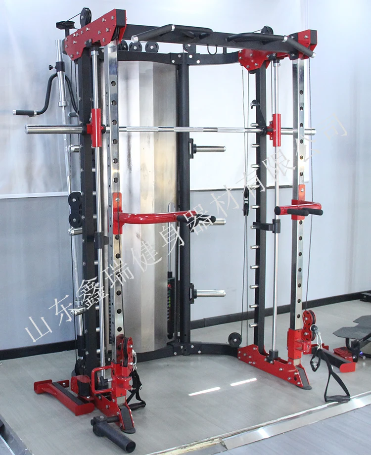 wholesale fitness Gym equipment squat rack and power cage Multi Function Station For Exercise Smith machines home gym fitness