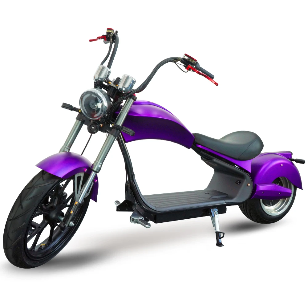 Factory Outlet Fat Tire Electric Motorcycle for Adults Citycoco Chopper Electric Scooter Dual Speedmeters