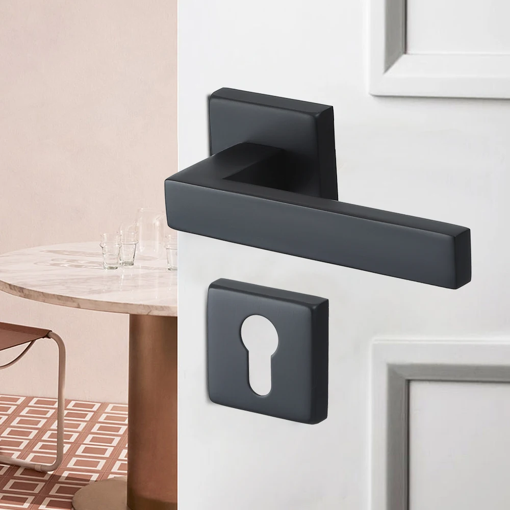 Factory Direct Sale Modern Stainless Steel Window Lever Bedroom Handle Door Locks And Handles  With Lock Interior Doors