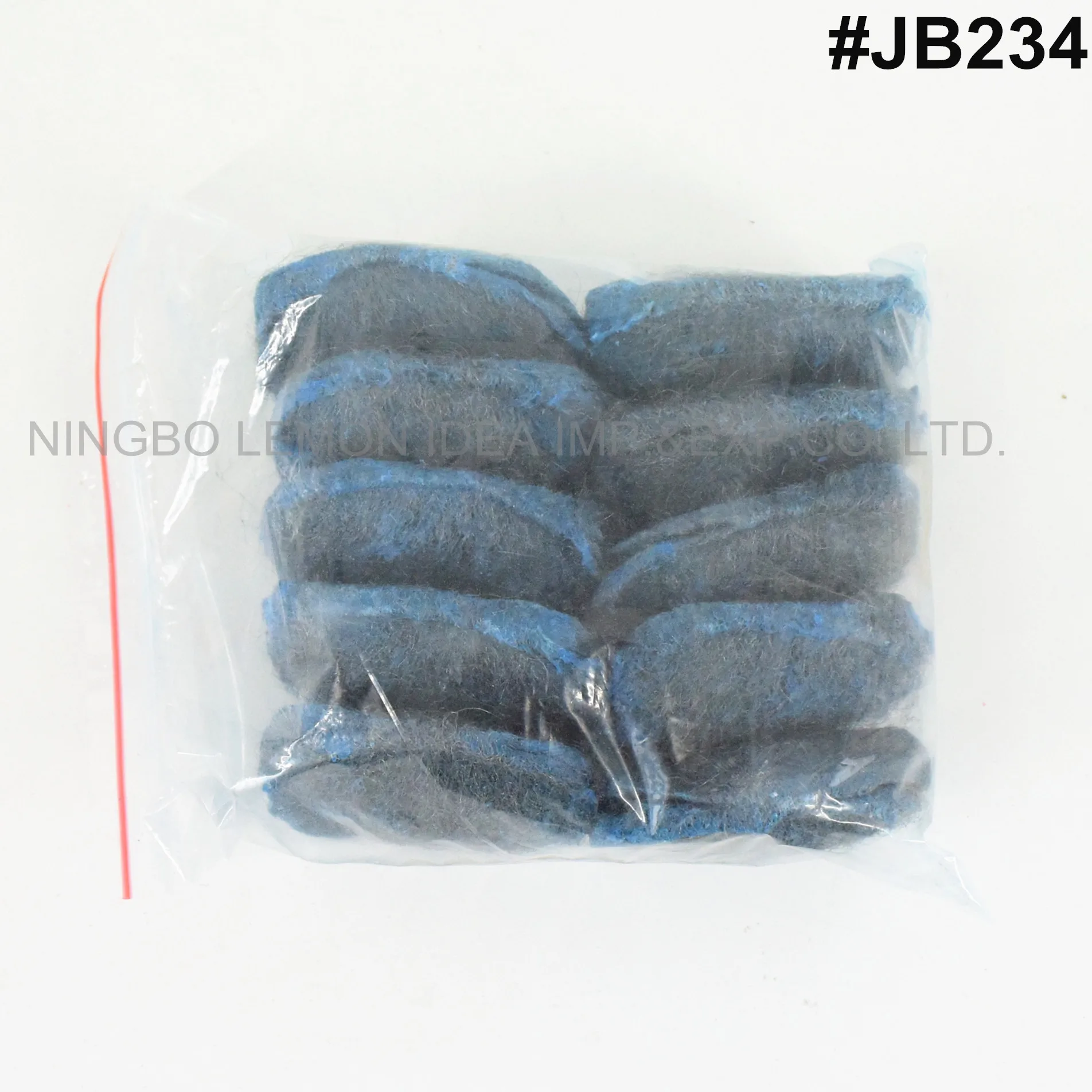
10 PCS steel wool soap pads metal scouring cooktop cleaning disposable stain sponges box package 