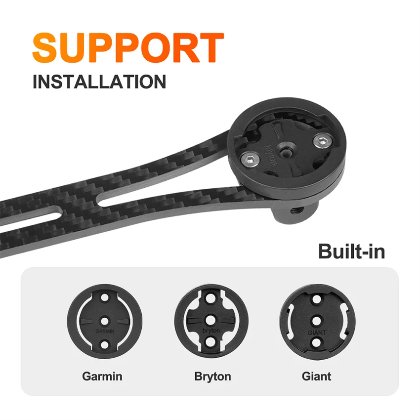 TOSEEK Bicycle Computer Holder Stopwatch Mount Garmin Gopro Bryton Wahoo Bicycle Stand Carbon Gps Bike Support Bike Accessories