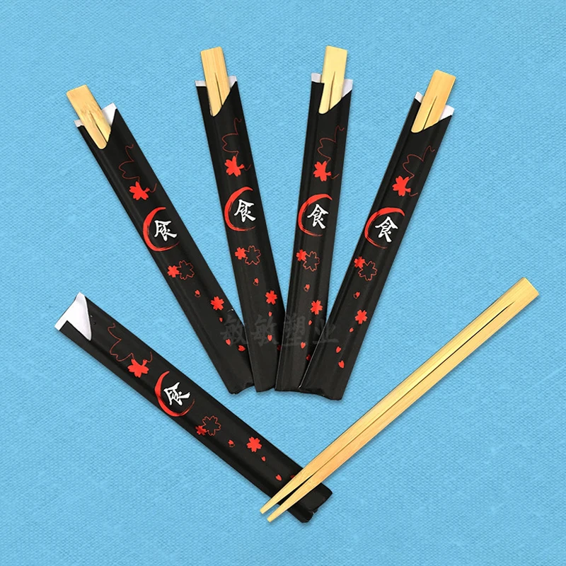 High quality Custom Disposable Reusable Bamboo Chopsticks sushi twin tensoge wood chopsticks