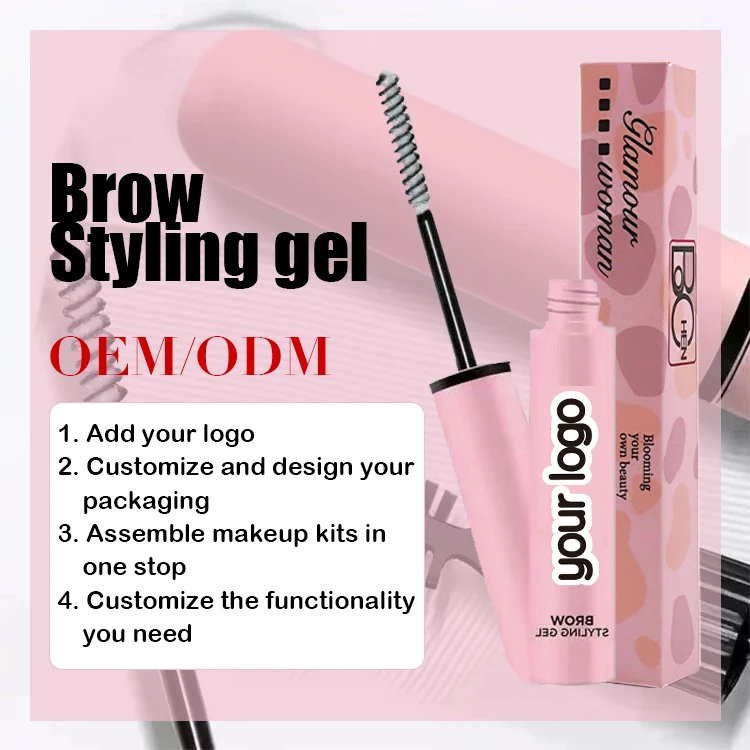 Private Label Double Head Hold Brows Laminated Eyebrow Glue Styling Gel Long-Wear Wild Eyebrow Liquid for Enhanced Eyes Makeup