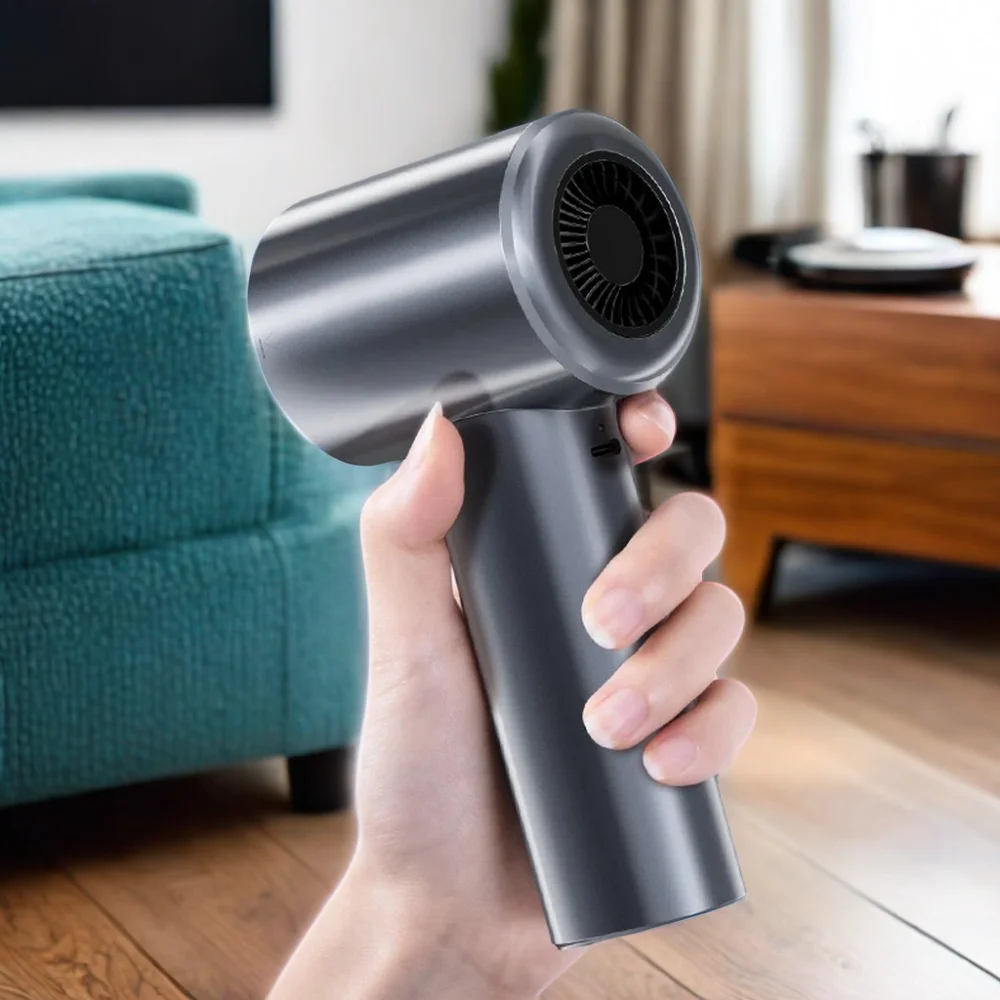 High-Suction 16000PA Mini Vacuum Luxury Gift Home Car Interior Cleaner Borstelloze Auto-Interieurreinige Base Charger Metal