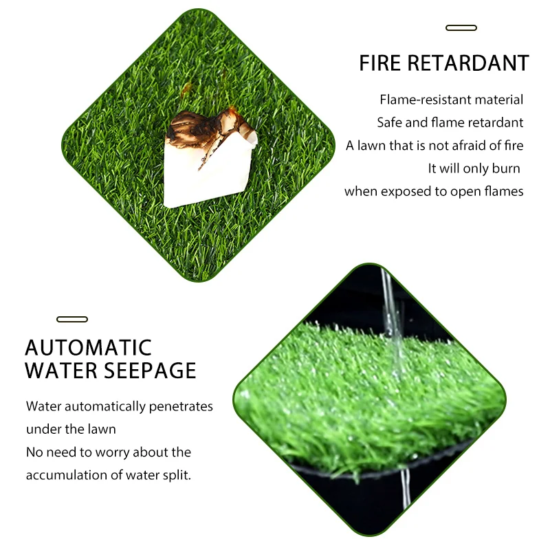 Greatpoly Artificial Grass Synthetic Turf Lawn Carpet Mat For Garden Landscape Outdoor Football Sport Soccer