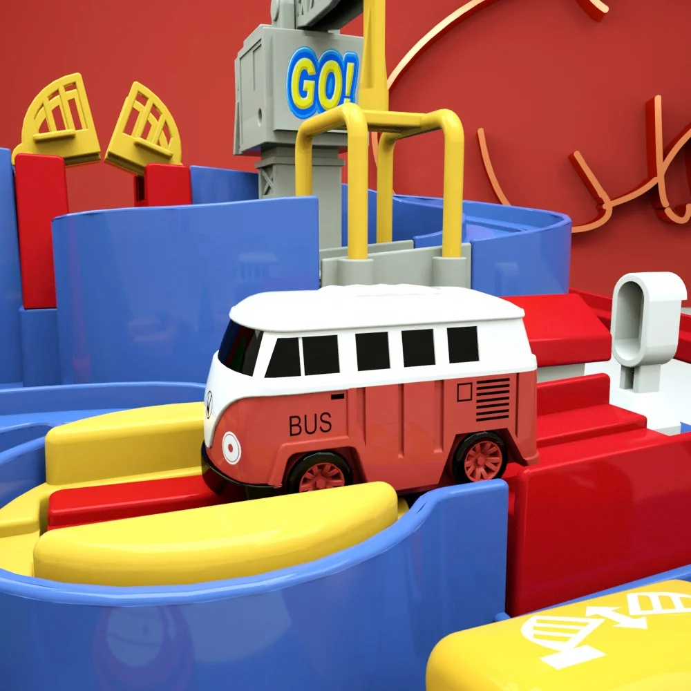 Tik Tok Same Adventure Car Kids Slot Toy Big Train Set Race Tracks Rail Car Adventure Railway Track Toys For Kids Game
