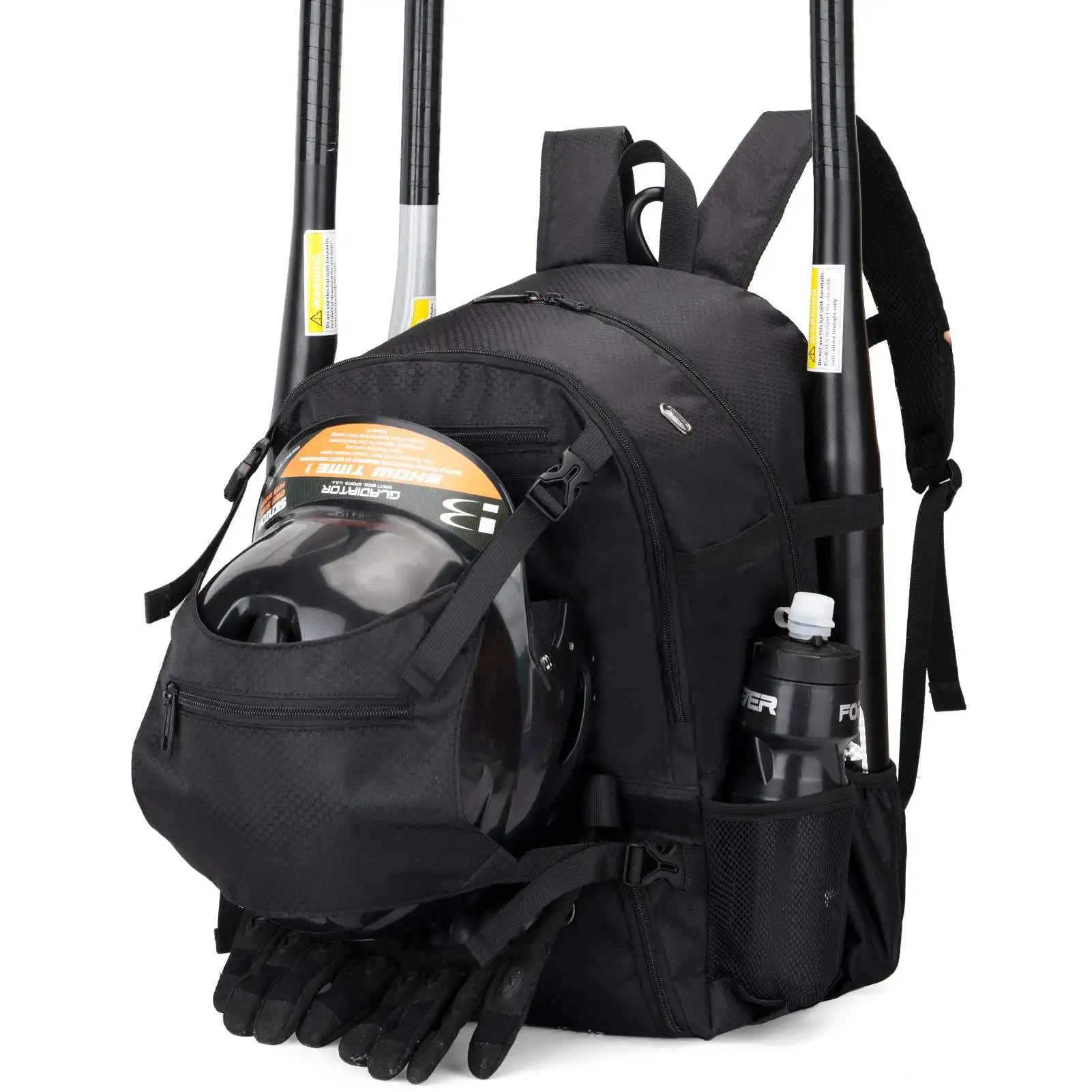 Custom Logo Large Capacity Shoes Compartment Bag Softball Bat Bagpack Sports Backpack  Baseball Backpacks