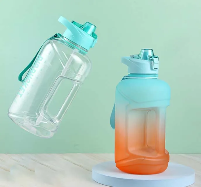 2.5L large capacity Water Bottle Sport Drink Gym Half Gallon Water Jug Bottle with handle