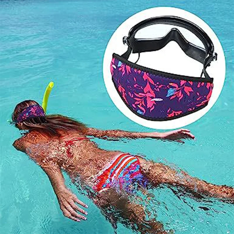 Hot Selling durable Neoprene OEM custom logo Soft Super Popular Diving Mask Slap Straps Cover Wrapper for Snorkel Mask
