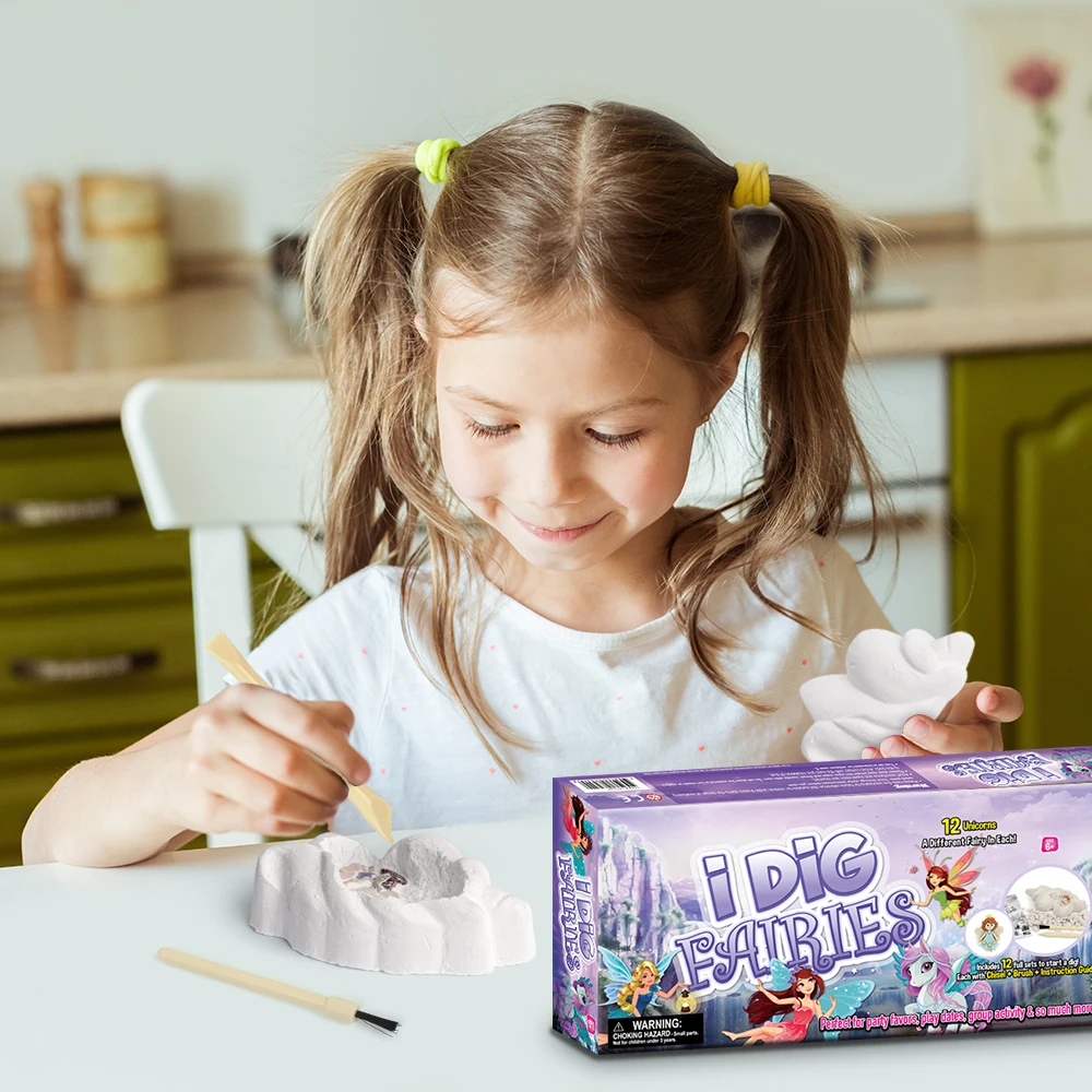 Child STEM Toys Dig Kit DIY Archaeology Toys Dinosaur Skeleton Tyrannosaurus Excavation Kit For Kids