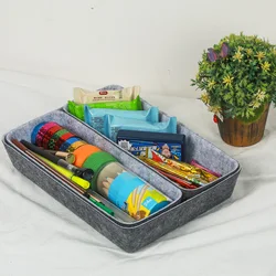 Simple Felt Table Top Storage Box Table Jewelry Key Small Storage Basket Home Office Storage Box