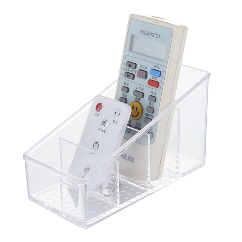
home Clear Desktop acrylic Mobile Phone Storage box holder remote control organizer 