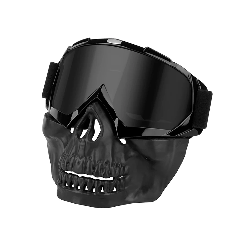 Anlorr 8059 Football Moto Cross Helmets Mask Goggles Windproof RTA Road Moto Glasses for Adult PC Frame Red Lenses for Cycling