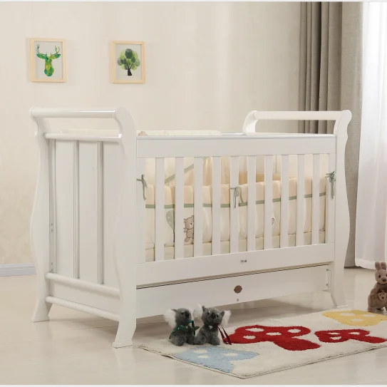 Wood Baby Nursery Furniture  crib 3--in-1