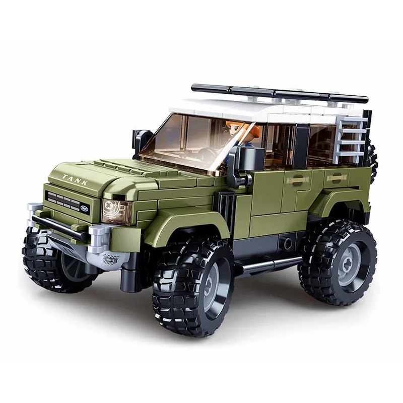 Mould Kin DIY Car Toy Large Size Toys Birthday Gift 13175 SUV Model Off Road Vehicle Static Version Kids Plastic Building Block