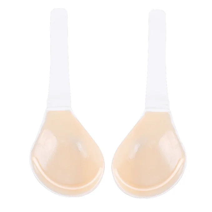 Oucheng Wholesale Plus Big Size Daily Backless Strapless One Piece Silicone Frontless Women Lifts Up Invisible Bra