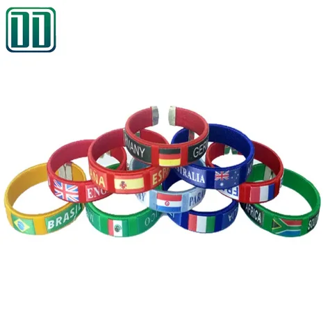 Factory Football Cup Hand Bracelet Custom National Syrian Flag Bangle Bracelet Charm For Cheering