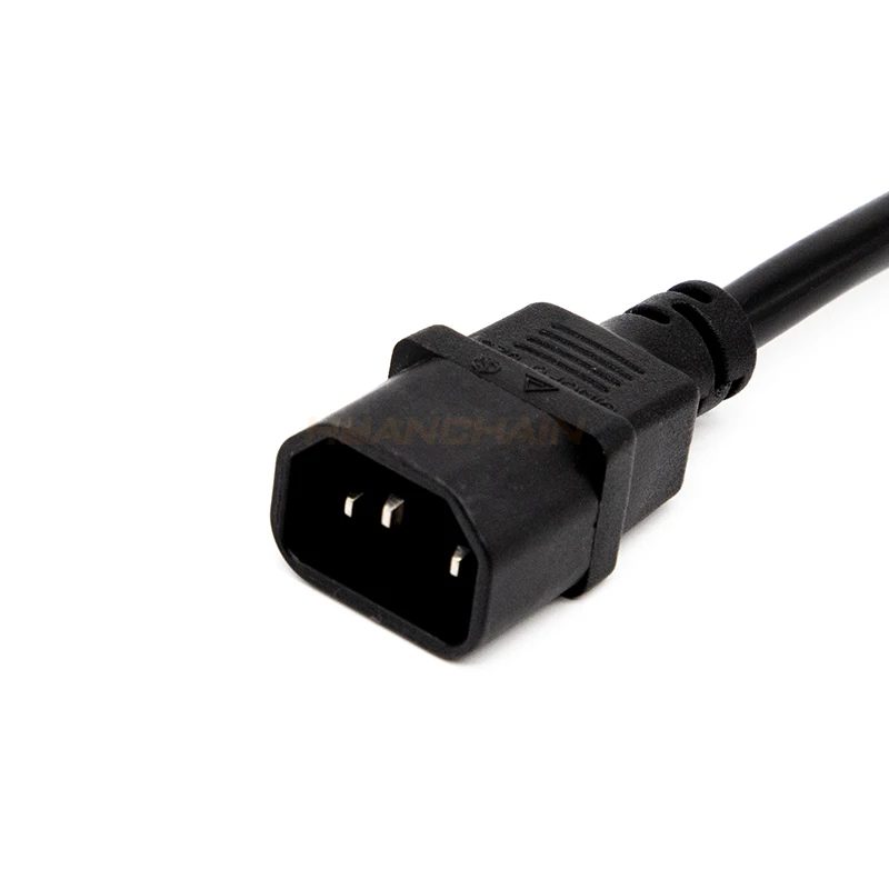 13A 250V 3 Prong  UK Plug to IEC C14 H05VV-F AC Power Cable Extension for Power Supply Indoor and Outdoor power extention cord