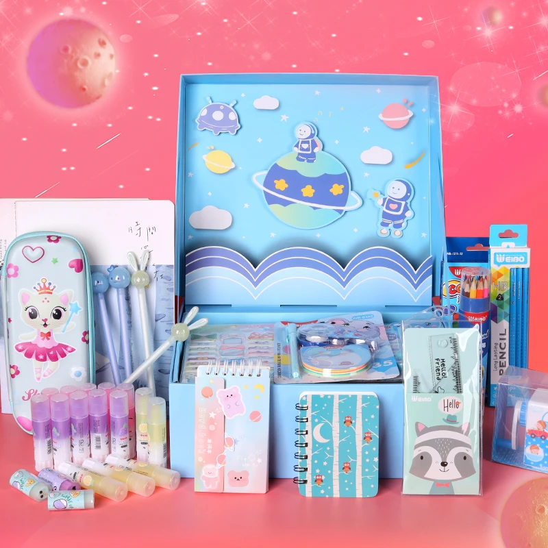 Customized Kawaii Cute School Stationery Gift Set for Students Office Painting or Promotion Wholesale