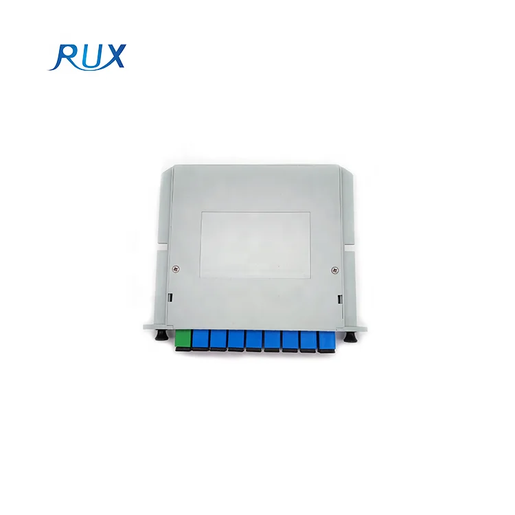 Single Mode Fiber Optic Splitter 1x8 Cassette Type Sc Upc PLC Splitter With Insert Type