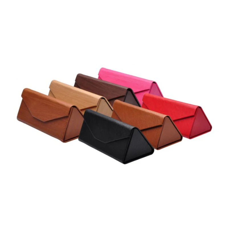 Wholesale Triangle Handmade Case For Sunglasses Eyewear Eye Glasses Flannel Material Spectacle Case Eyewear Accessories