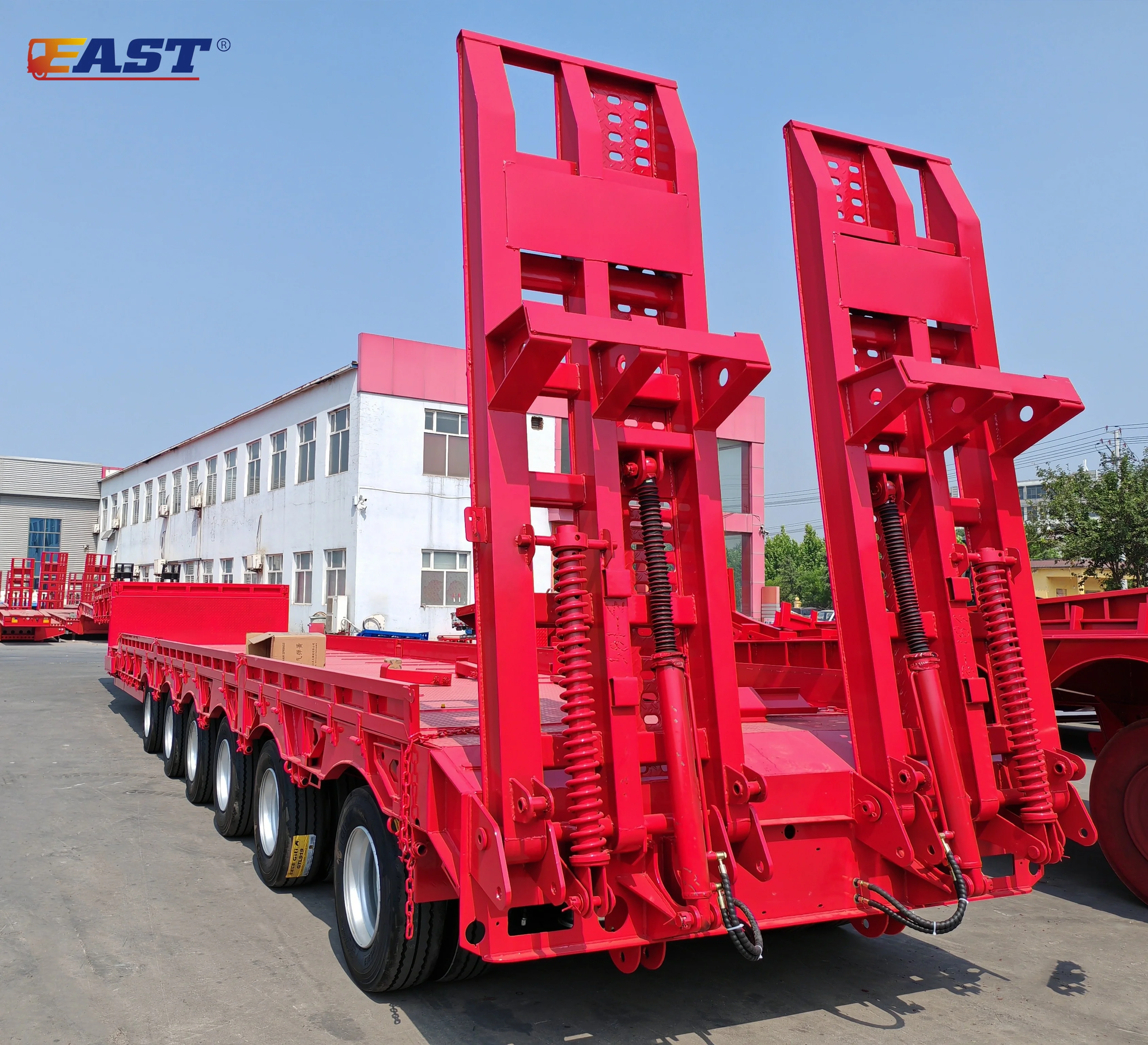 EAST 6 axle Low Bed Truck Trailer for sale lowboy trailer price
