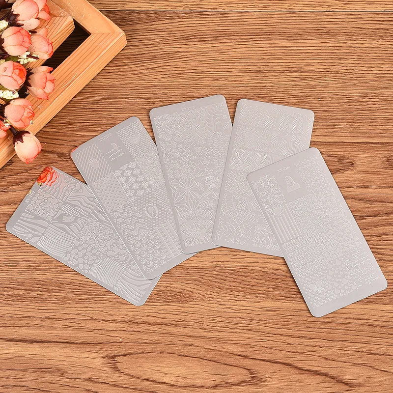 DIY Nail Beauty Design Nail Art Stamp Polish Stainless Metal Nail Stamping Plates