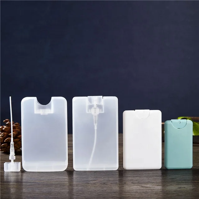 wholesale 20 ml plastic credit card size spray card case bottle with fine spray mist