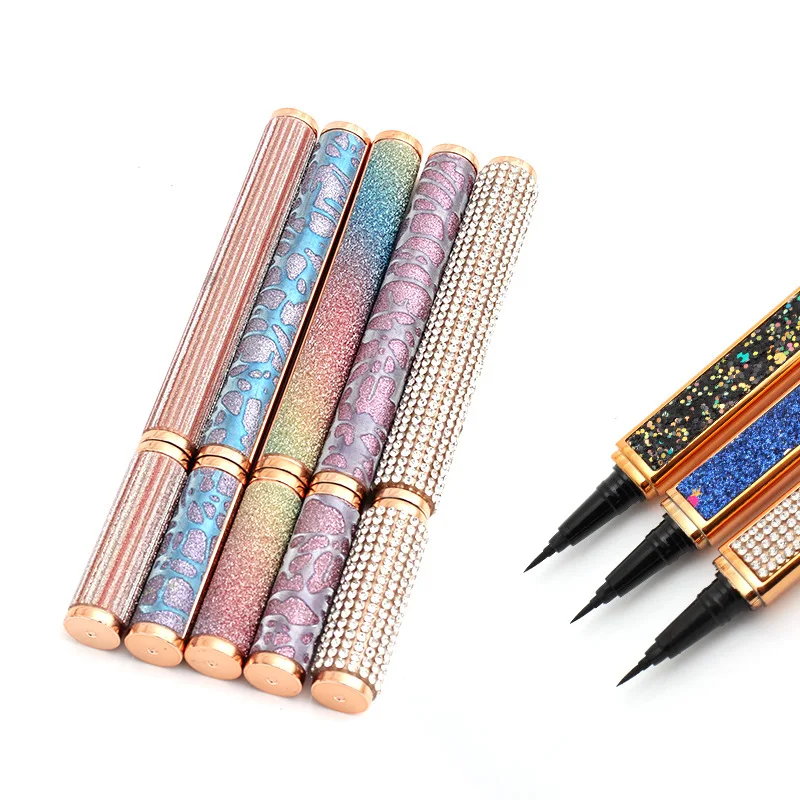 New Gold Crystal makeup Diamond glitter Eyeliner Pencil Lash Glue Eyelash Adhesive Liquid Magic Eye Liner Pen
