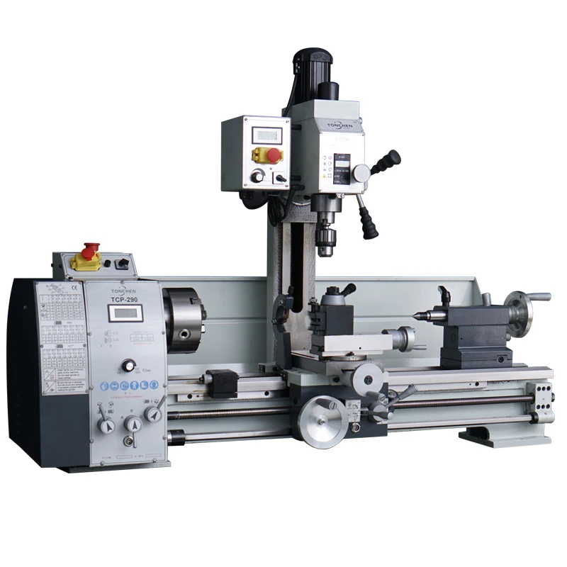 TCP-290 11x29 Inch Manual Metal Bench Lathe Machine Combo Lathe Milling Machine