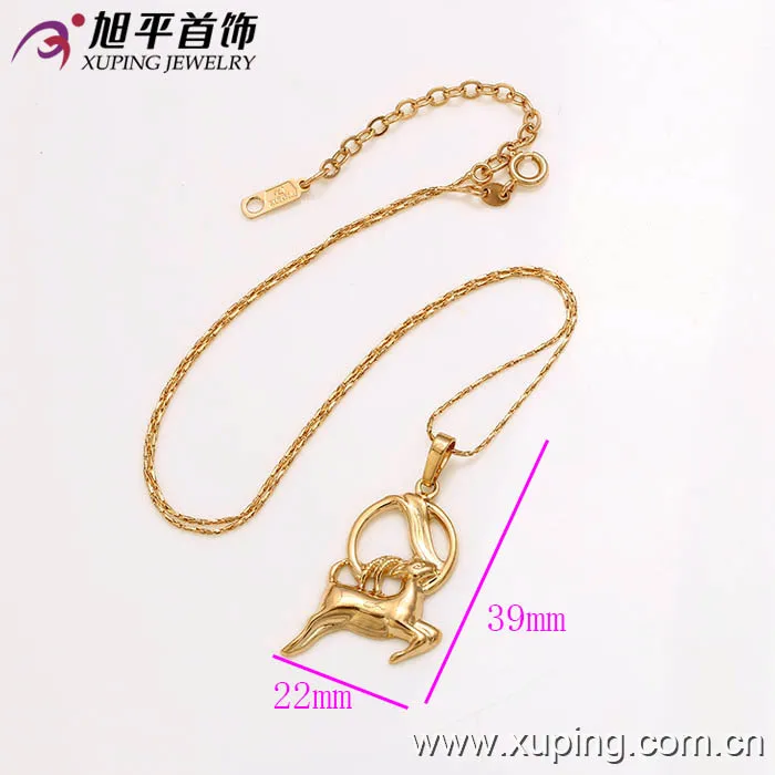 31997 xuping 12 модных кулонов 18k позолоченные