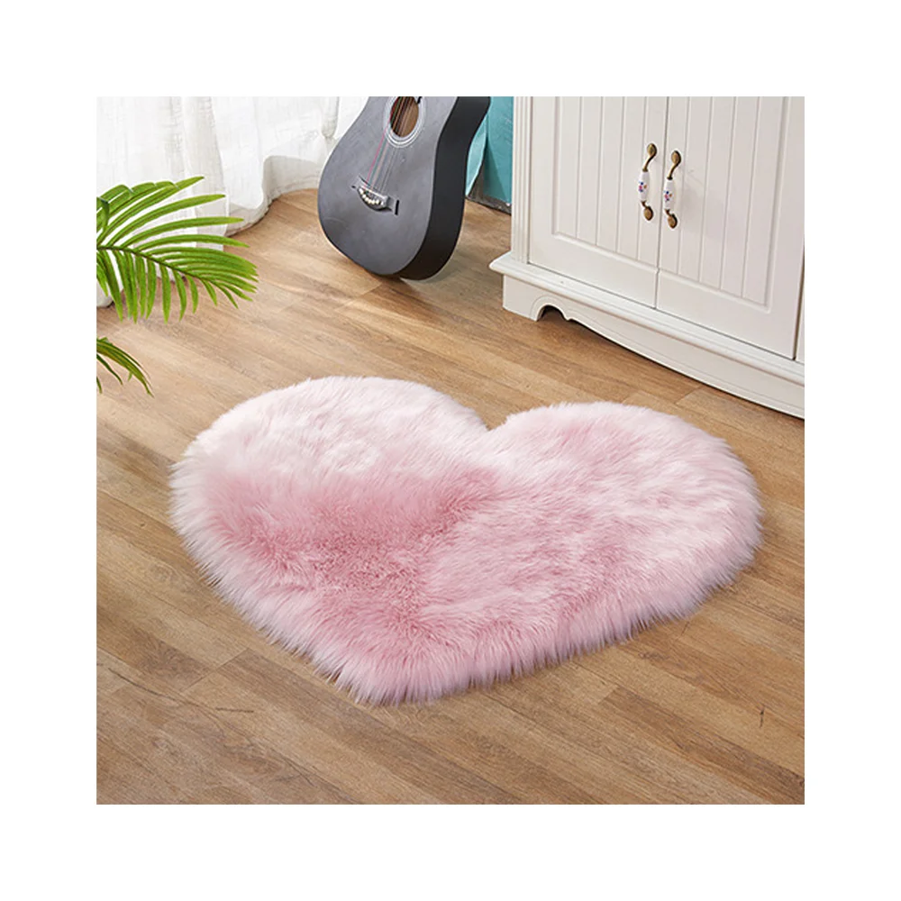 crawling baby carpet play mat kids playmat Heart shaped soft and comfortable plush carpet for living room and bedroom