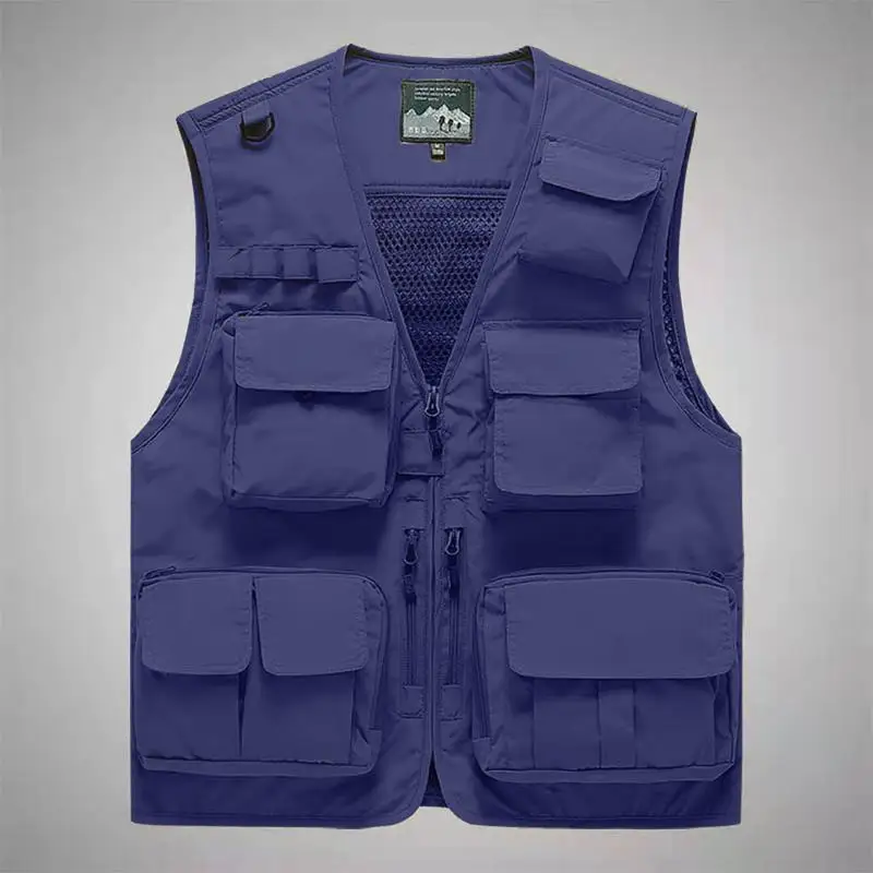 Manufacturer Supplier Mens Utility Mens Waistcoat Fishing Climbing Hiking Cargo Multi Pocket Vest Wholesale Price