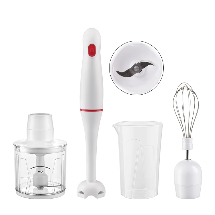 Customization 300W Plastic Stick Stainless Steel Blade Automatic Stick Mixer Hand Blender Electric Immersion Blender