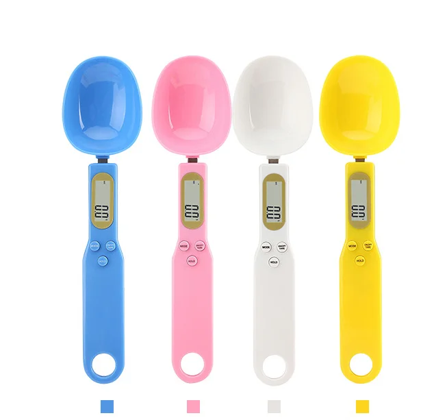 Weight Measuring Coffee Food Scale Plastic Electronic Kitchen Scale Spoon Portable ICD Display Digital Kitchen Scale